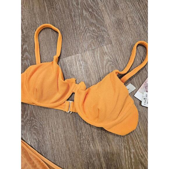 Nwt Jessica Simpson Orange Bikini Top with Cover-Up Size XS/S - Picture 3 of 8